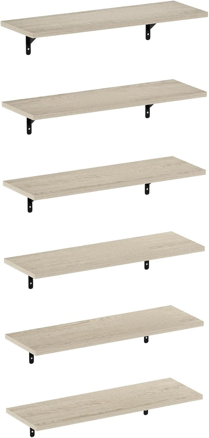 Furinno Rossi 5-Tier Wall Mount Floating Radial Corner Shelf, White