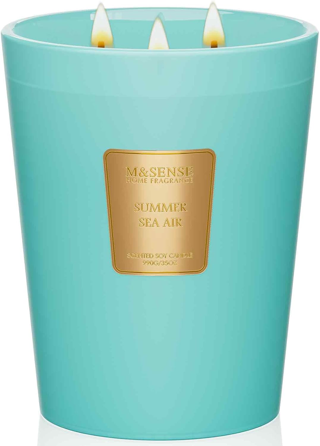 M&SENSE Jasmine Candles Highly Scented 3 Wick 35oz 150 Hours Burn Extra Large Jar Candles for Women, Natural Soy Wax Aromatherapy Candle for Stress Relief, Meditation, Yoga, Spa - Colors B