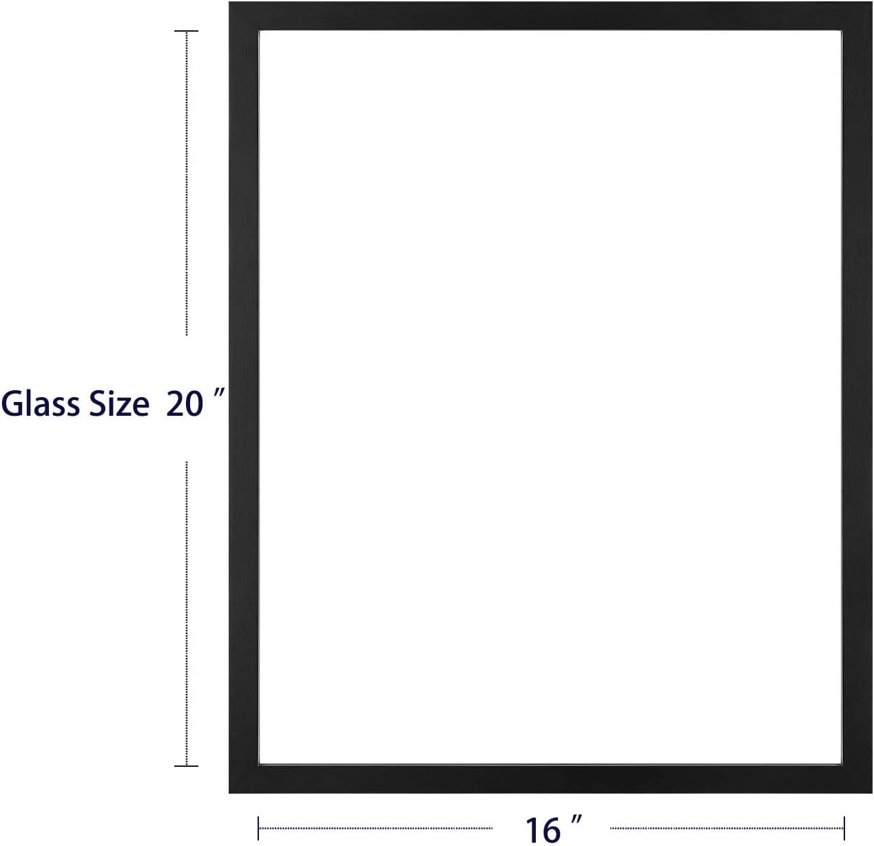 ONE WALL 11x14 Inch Floating Frame, Black Wood Double Glass Float Picture Frame Display 11x14/8x10/5x7 Inch Photos or Plant or Petal Specimens for Wall and Tabletop - Mounting Accessories Included