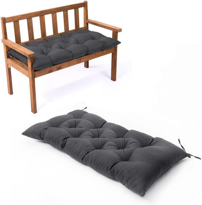 Waterproof & Sun-Resistant Outdoor Bench Cushion - Universal Fit for Patio Chairs, Swing Seats.Lounger Seat Cushions Outdoor Loveseat Bench Seat Pads (Navy,39.4 X 19.7 Inch)