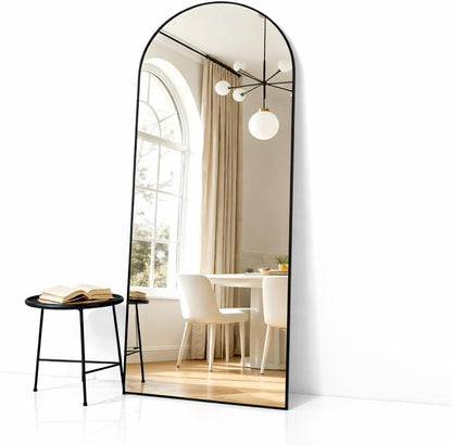 Simple Deluxe Arched Full Length Mirror, 71"x26"Large Floor Mirrors, for Wall Door Bedroom Bathroom Living Room (Gold)