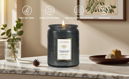 Mother’s Day Candles Gift Set for Mom, Natural Soy Wax Scented Jar Candles 6-Pack, Aromatherapy Candles for Home, 42oz 300 Hours Long Lasting, Gifts for Women
