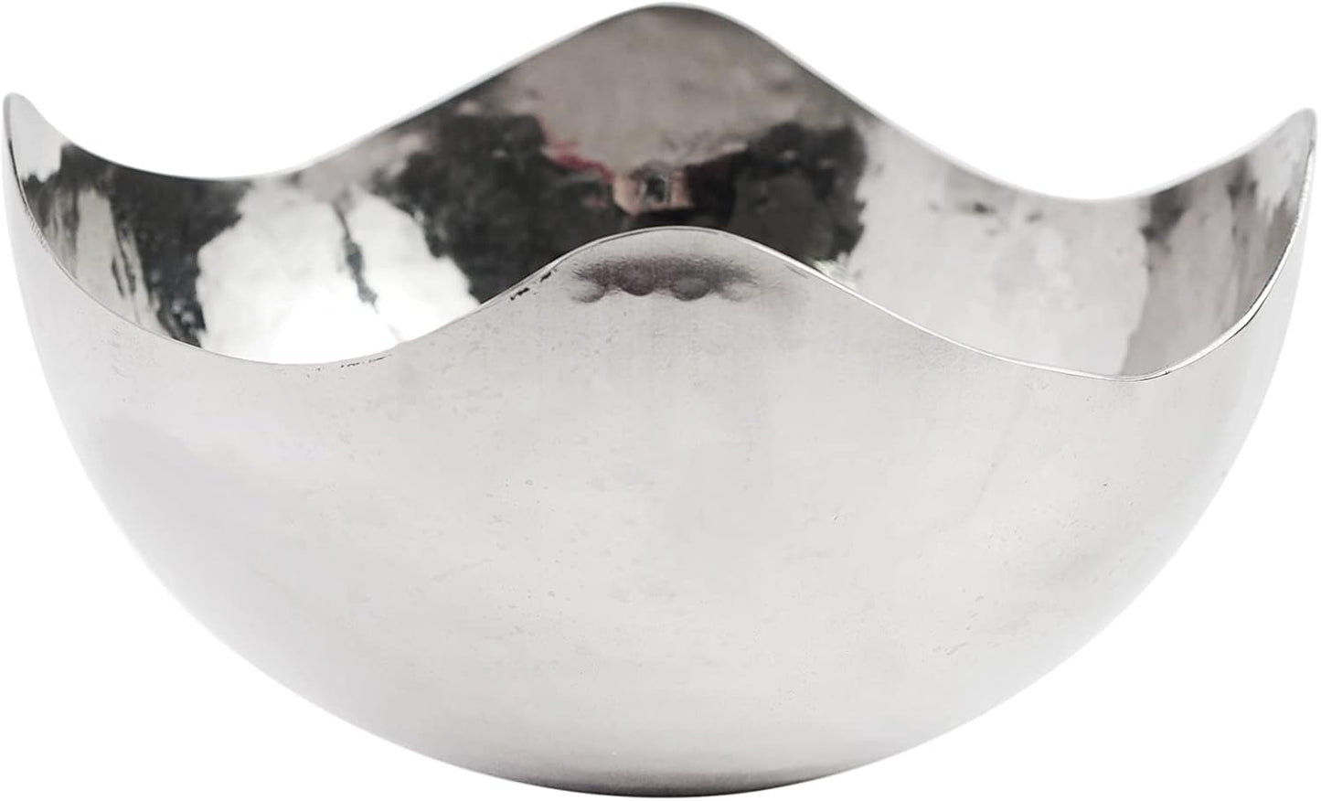 Hosley 5.75 Inch Diameter Silver Finish Metal Bowl, Ideal for Potpourri, LED Candles, Weddings, Special Events, Center Pieces, Craft. Use Decor to Coordinate O3