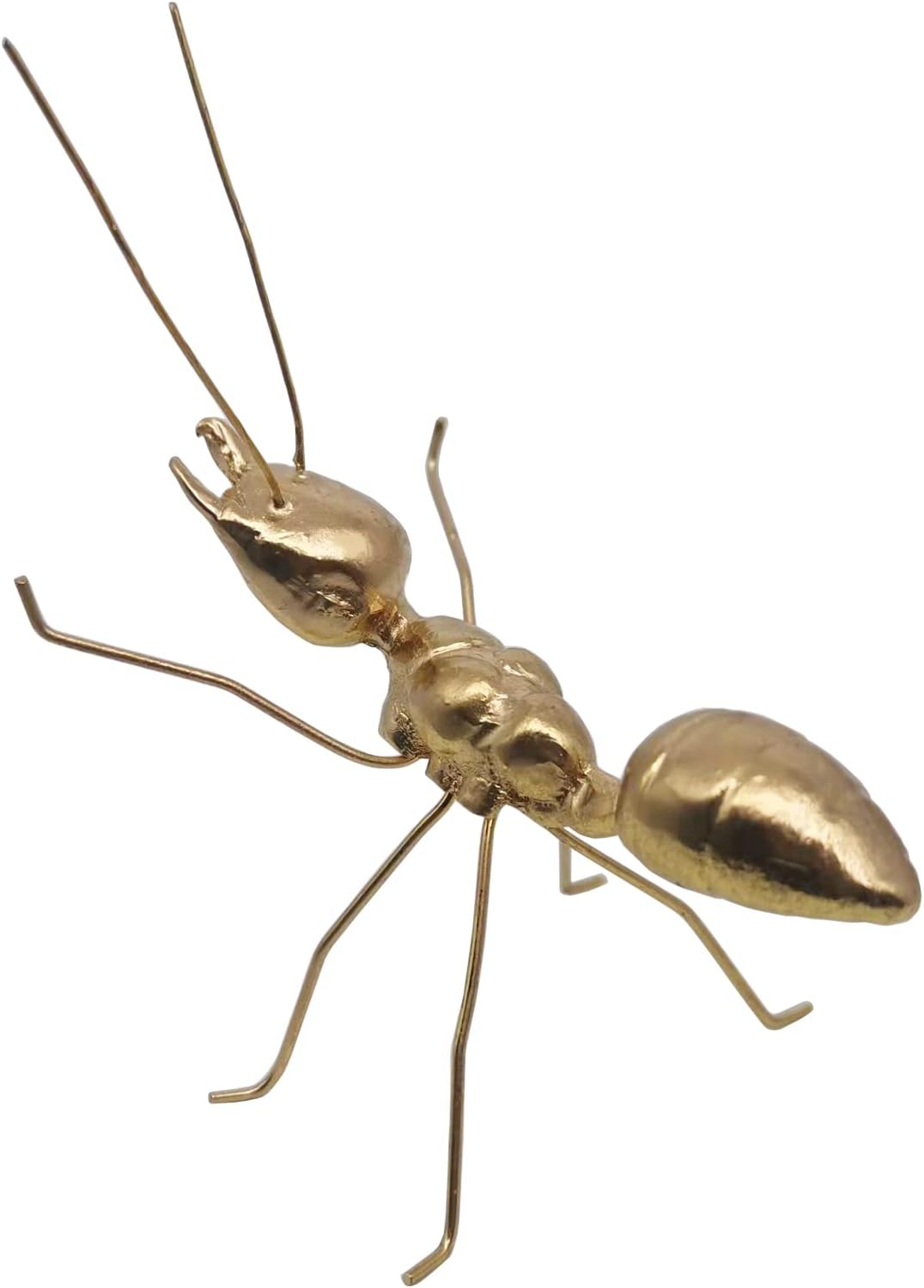 Gold Butterfly Sculpture Solid Metal Insect Ornament Mini Butterfly Figurine for Home Office Garden Desktop Decor