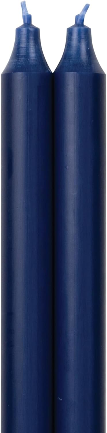 Northern Lights Candles - 12" 2PK Premium Tapers, Prairie Blue - 72865