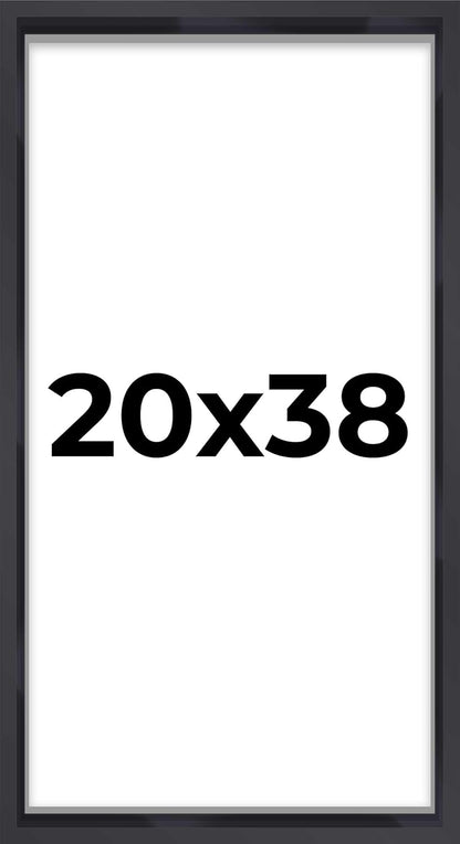 14x14 Shadow Box Black | 3/4" Depth of Usable Space | Solid Wood Pine | Includes UV Resistant Acrylic Plexiglass, Acid-Free Backing & Hanging Hardware | Made to Order in USA - Colors B