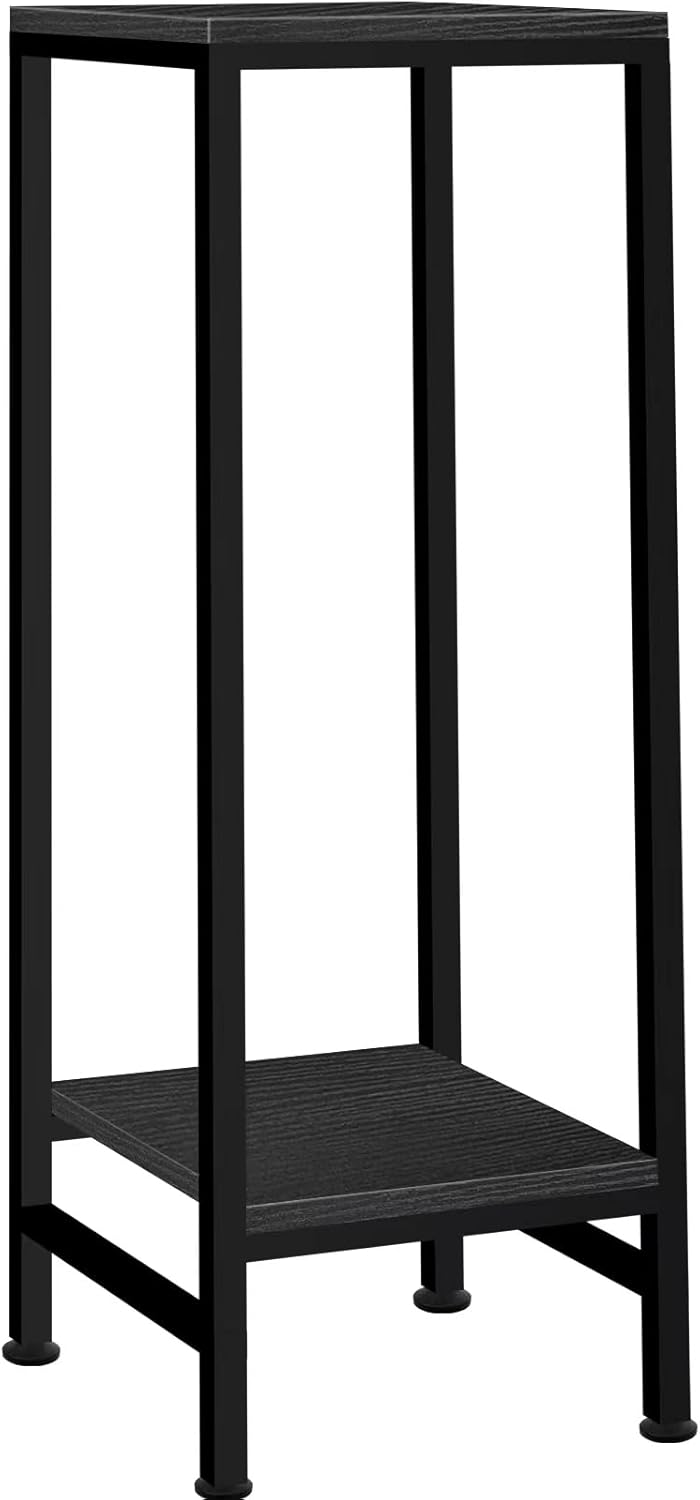 Plant Stand Indoor, Tall Plant stands for Indoor Outdoor Plants, 2 Tier Heavy Duty Plant Shelf 31" Metal Pedestal Stand Modern Corner Flower Stand for Patio, Living Room, Balcony