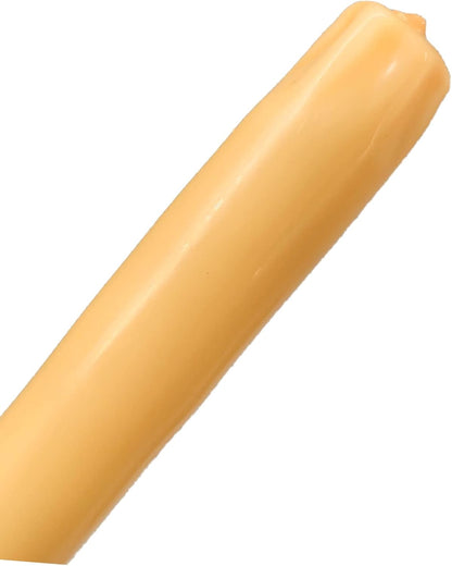 D'light Online White Taper Candles, 10 Inch Premium Quality Candles Hand-Dipped Tapered Candles, Dripless, Smokeless and Unwrapped Bulk Pack for Events - Set of 12 (10 Inch, White)