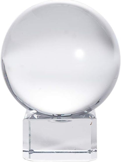 LONGWIN 50mm(2 inch) K9 Photography Solid Crystal Glass Ball Sphere with Free Stand Suncatcher (Clear)