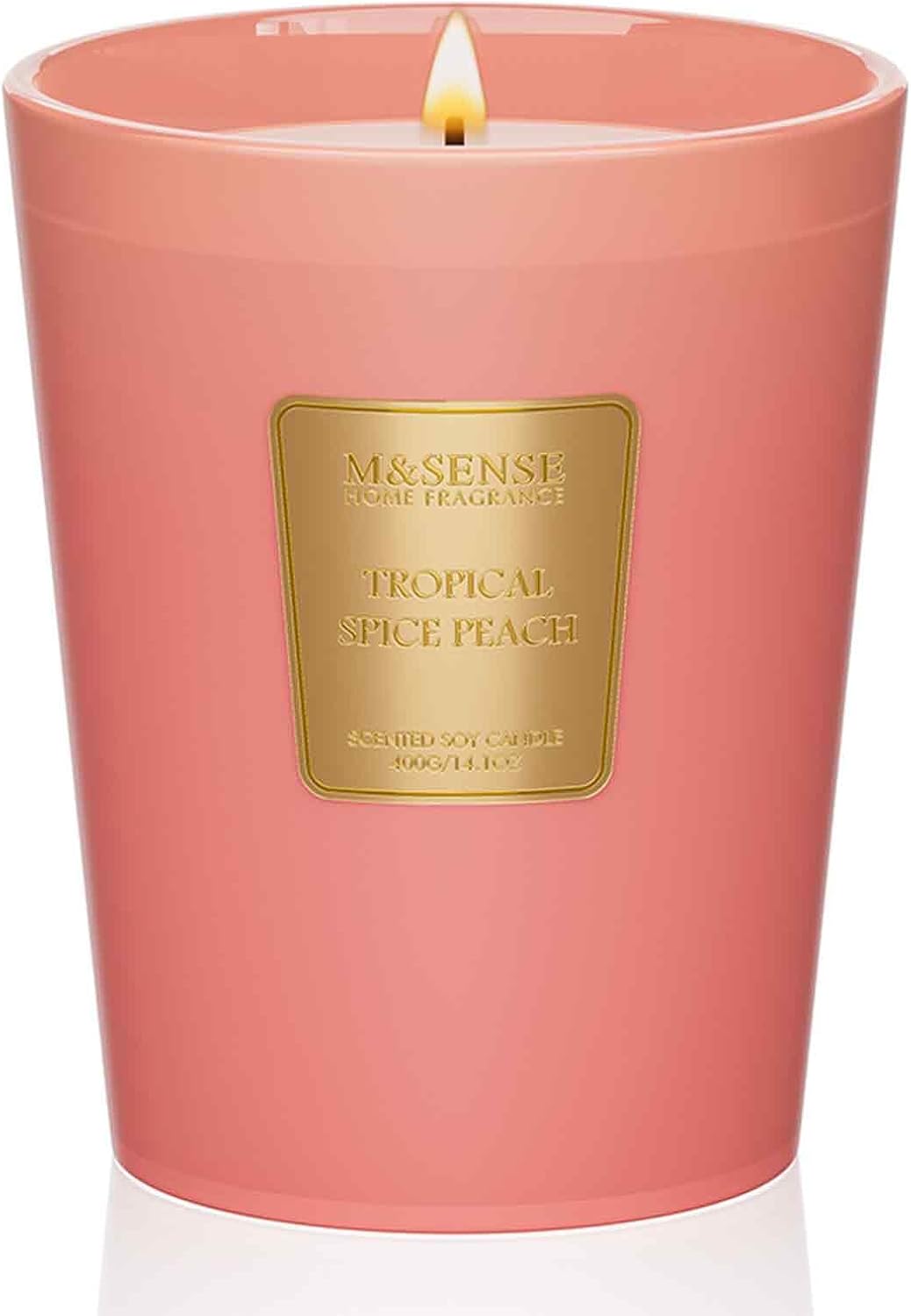 M&SENSE Jasmine Candles Highly Scented 3 Wick 35oz 150 Hours Burn Extra Large Jar Candles for Women, Natural Soy Wax Aromatherapy Candle for Stress Relief, Meditation, Yoga, Spa - Colors B