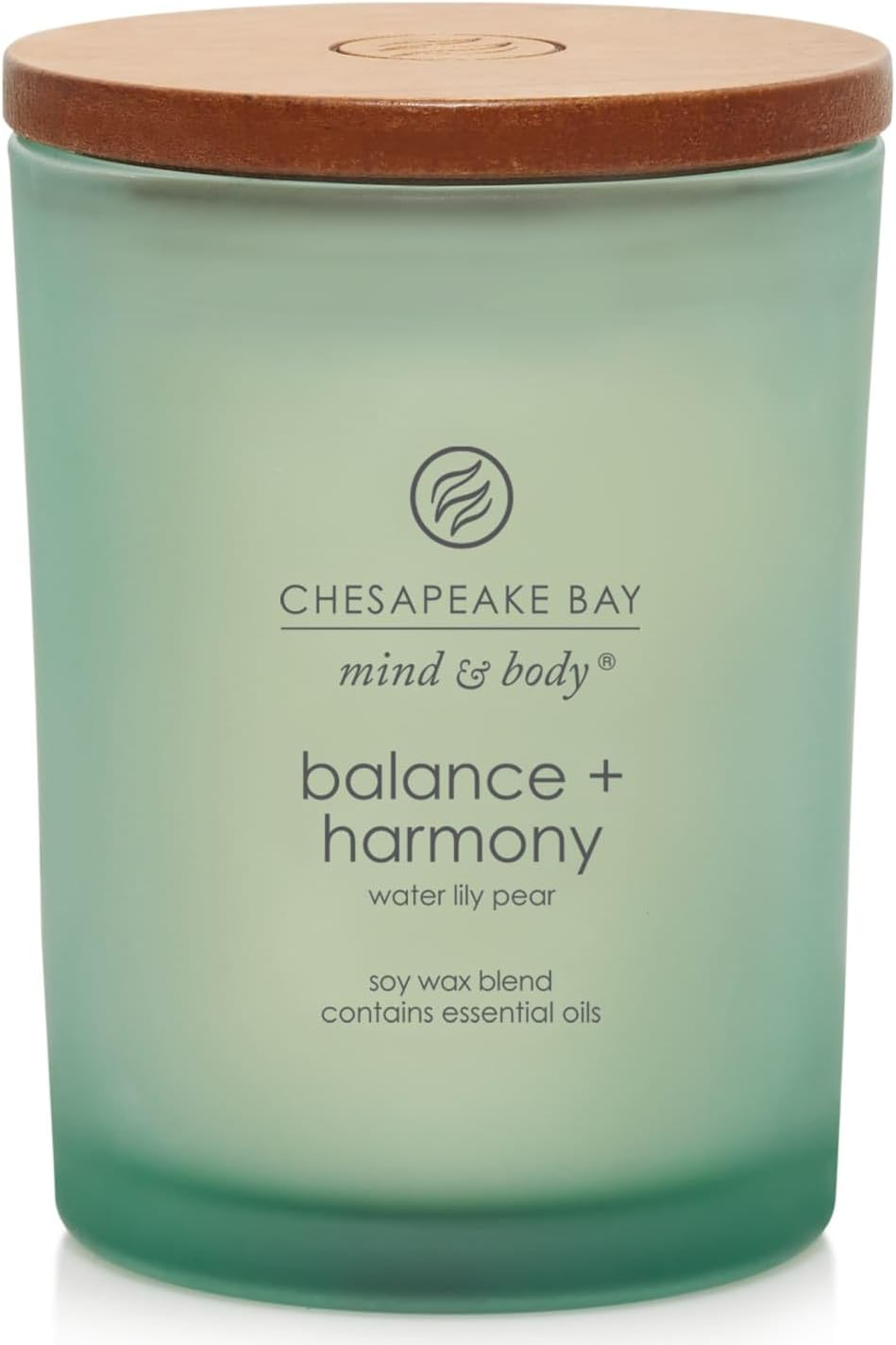 Chesapeake Bay Candle PT40886 Scented Candle Awaken + Invigorate (Lemongrass Eucalyptus) Medium Green Home Décor