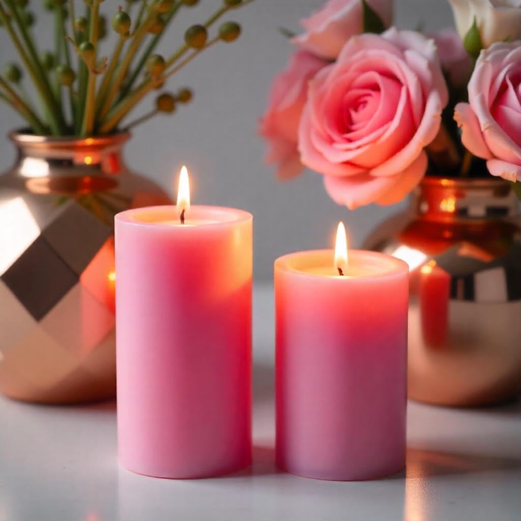 2 Pack 3x6 Inch Sage Green Unscented Pillar Candles - 70 Hour Long Burning Dripless Smokeless Candles for Home Decor Weddings Festivals Spa Meditation
