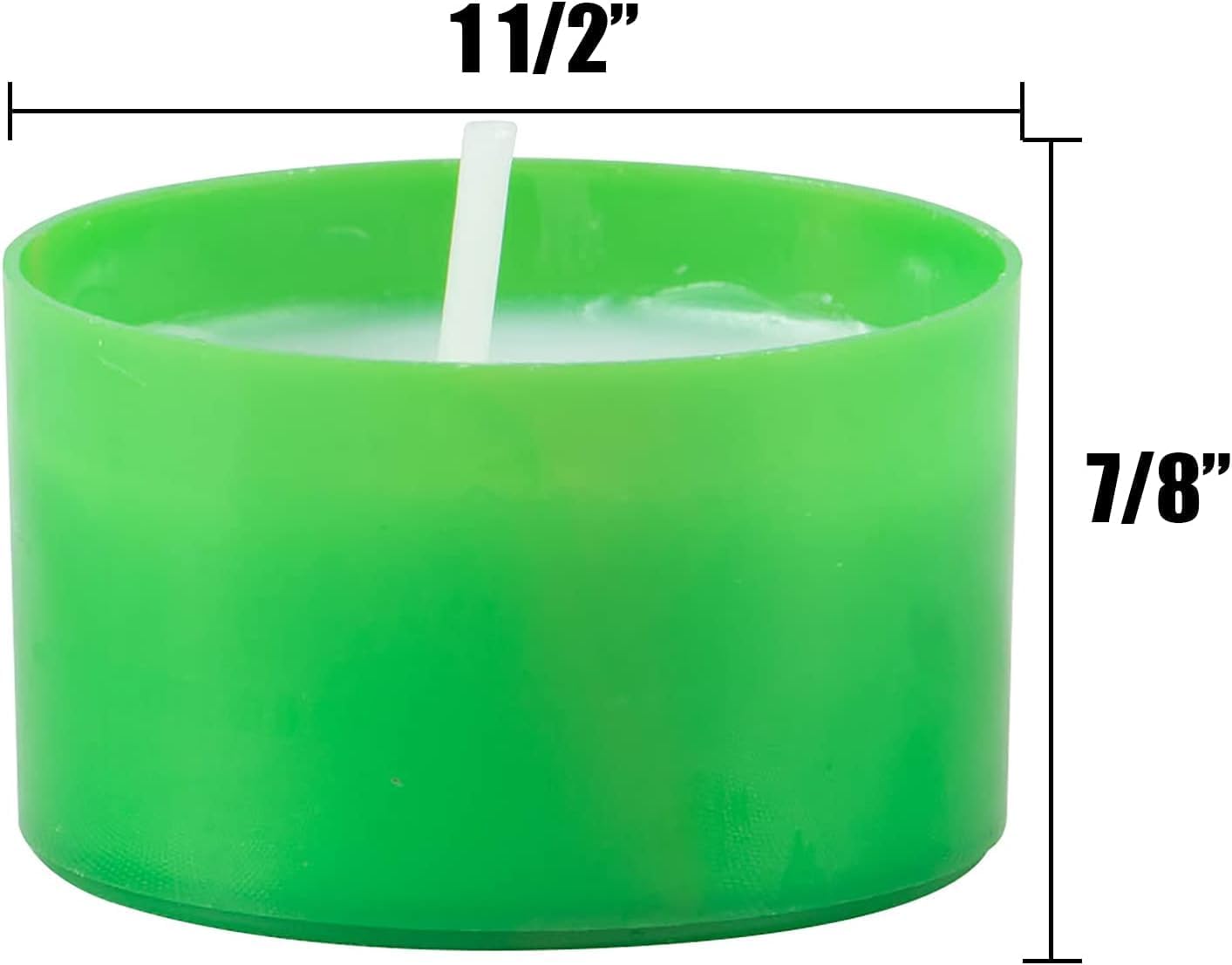 Stonebriar 96 Pack Multicolor Unscented 6 to 7 Hour Long Burning Tea Light Candles