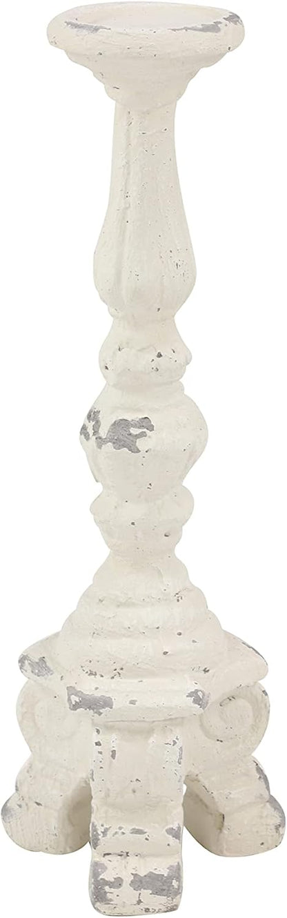Deco 79 Metal Abstract Decorative Candle Holder Mushroom Inspired Candle Stand, Set of 2 Candlestick Holder 11", 14"H, Gold
