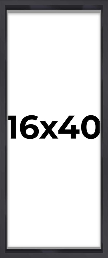 14x14 Shadow Box Black | 3/4" Depth of Usable Space | Solid Wood Pine | Includes UV Resistant Acrylic Plexiglass, Acid-Free Backing & Hanging Hardware | Made to Order in USA - Colors A