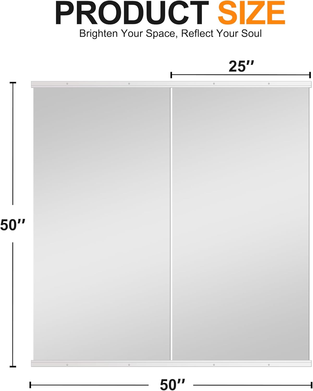 Delma Wall Full Length Mirror,Standing Mirror Full Body,Large Floor for Wall Door Bedroom Bathroom Living Room with Aluminium Frame(with Stand,56x15-Black)