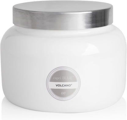 Capri Blue Volcano Scented Candles - Luxury Glass Jar Candles for Home Scented with Tropical Fruit & Sugared Citrus - Soy Wax Blend - Blue Color (19 oz)