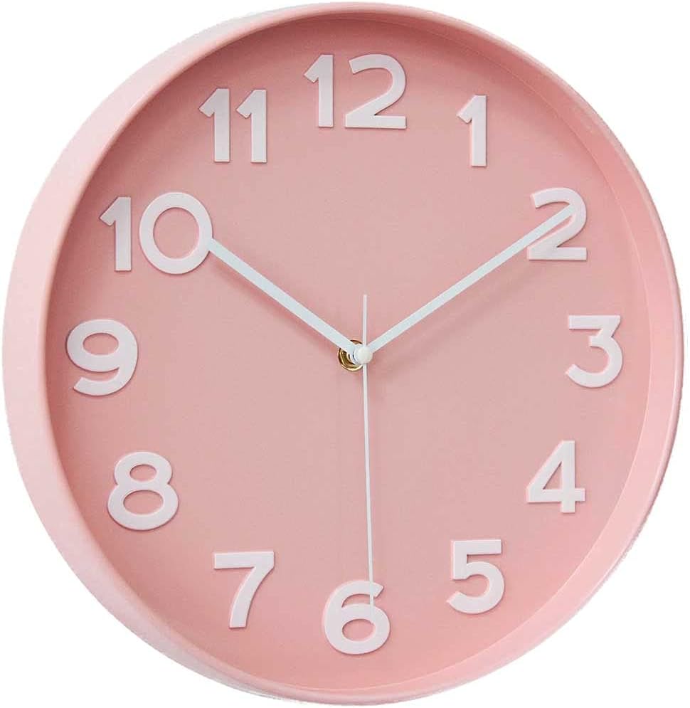 HZDHCLH Wall Clocks Battery Operated,12 inch Silent Non Ticking Modern Wall Clock for Living Room Bedroom Kitchen Office Classroom Decor (Olive Green and Gold)