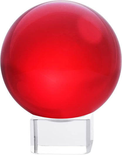 LONGWIN 50mm(2 inch) K9 Photography Solid Crystal Glass Ball Sphere with Free Stand Suncatcher (Clear)