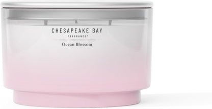 Chesapeake Bay, 11oz Marine Drift Scented Candle, Mood Evoking Fragrance, Textured Sea Glass-Inspired Jar, Premium Soy Blend Wax with Essential Oils, Coastal Fragrance for Home Décor or Gifting