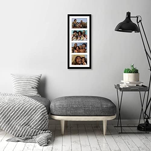Americanflat 4x6 Collage Picture Frame with Shatter-Resistant Glass - Fits Five 4x6 Photos or Use as One 11x14 Picture Frame - Signature Collection - Collage Frames for Wall Display - Black