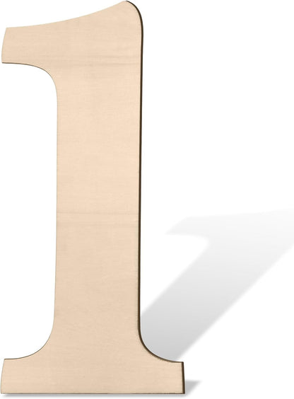 17 inch Large Wooden Sign & for Wall Decor, Big Wood Symbol &, Giant Paintable Blank Wooden Shapes for Crafts, Unfinished Wood Cutouts for Birthday Party, Rustic Wedding, Christmas Decor, Baby Shower