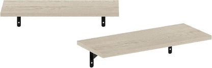 Furinno Rossi 5-Tier Wall Mount Floating Radial Corner Shelf, White