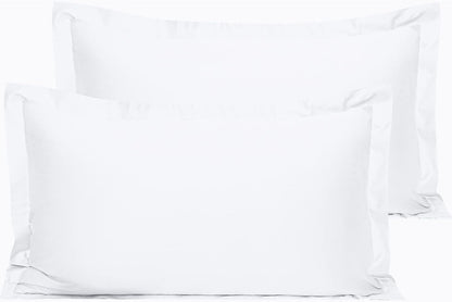 NTBAY Cotton 26x26 Euro Sham Covers - 500 Thread Count Egyptian Cotton Euro Pillow Covers, 2 Pack Super Soft and Breathable 26x26 Pillow Covers, Square Pillow Cases, White