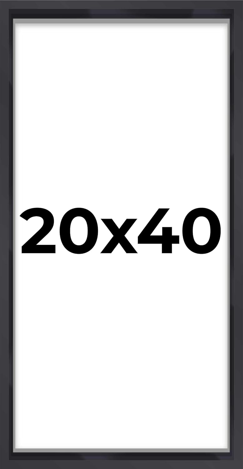 14x14 Shadow Box Black | 3/4" Depth of Usable Space | Solid Wood Pine | Includes UV Resistant Acrylic Plexiglass, Acid-Free Backing & Hanging Hardware | Made to Order in USA - Colors F