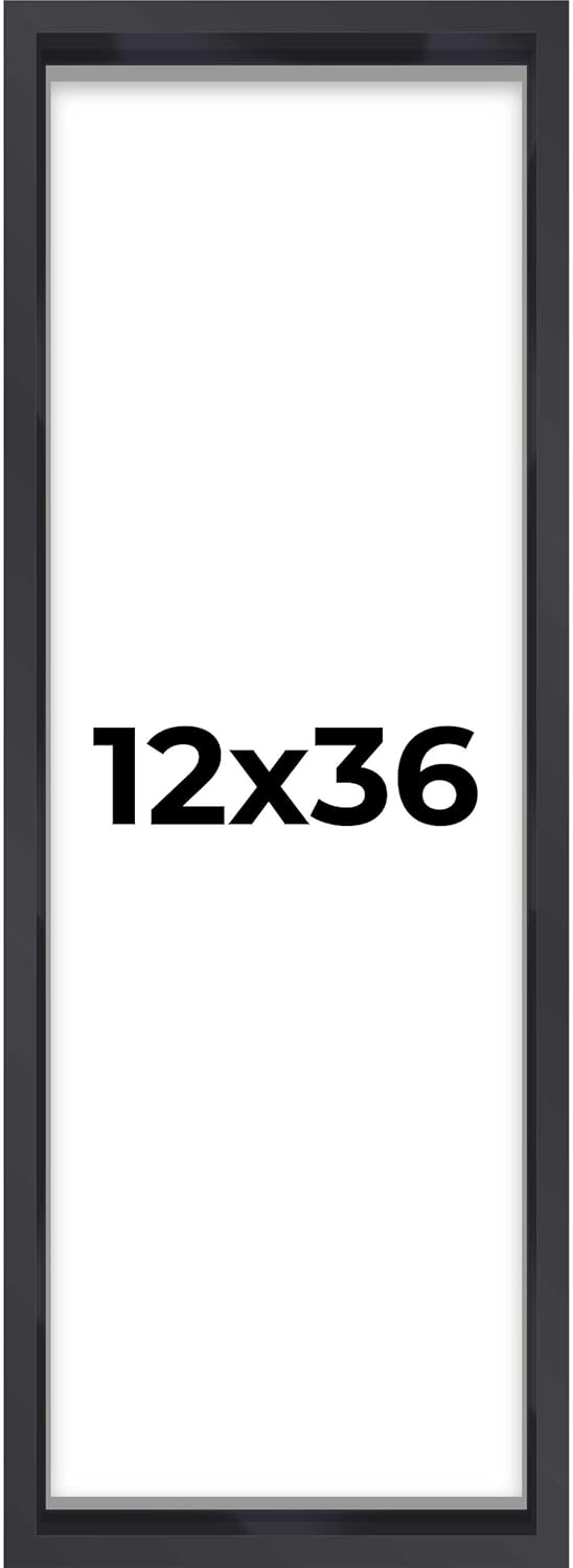 14x14 Shadow Box Black | 3/4" Depth of Usable Space | Solid Wood Pine | Includes UV Resistant Acrylic Plexiglass, Acid-Free Backing & Hanging Hardware | Made to Order in USA - Colors F