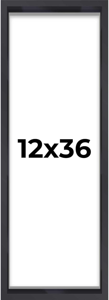 14x14 Shadow Box Black | 3/4" Depth of Usable Space | Solid Wood Pine | Includes UV Resistant Acrylic Plexiglass, Acid-Free Backing & Hanging Hardware | Made to Order in USA - Colors F