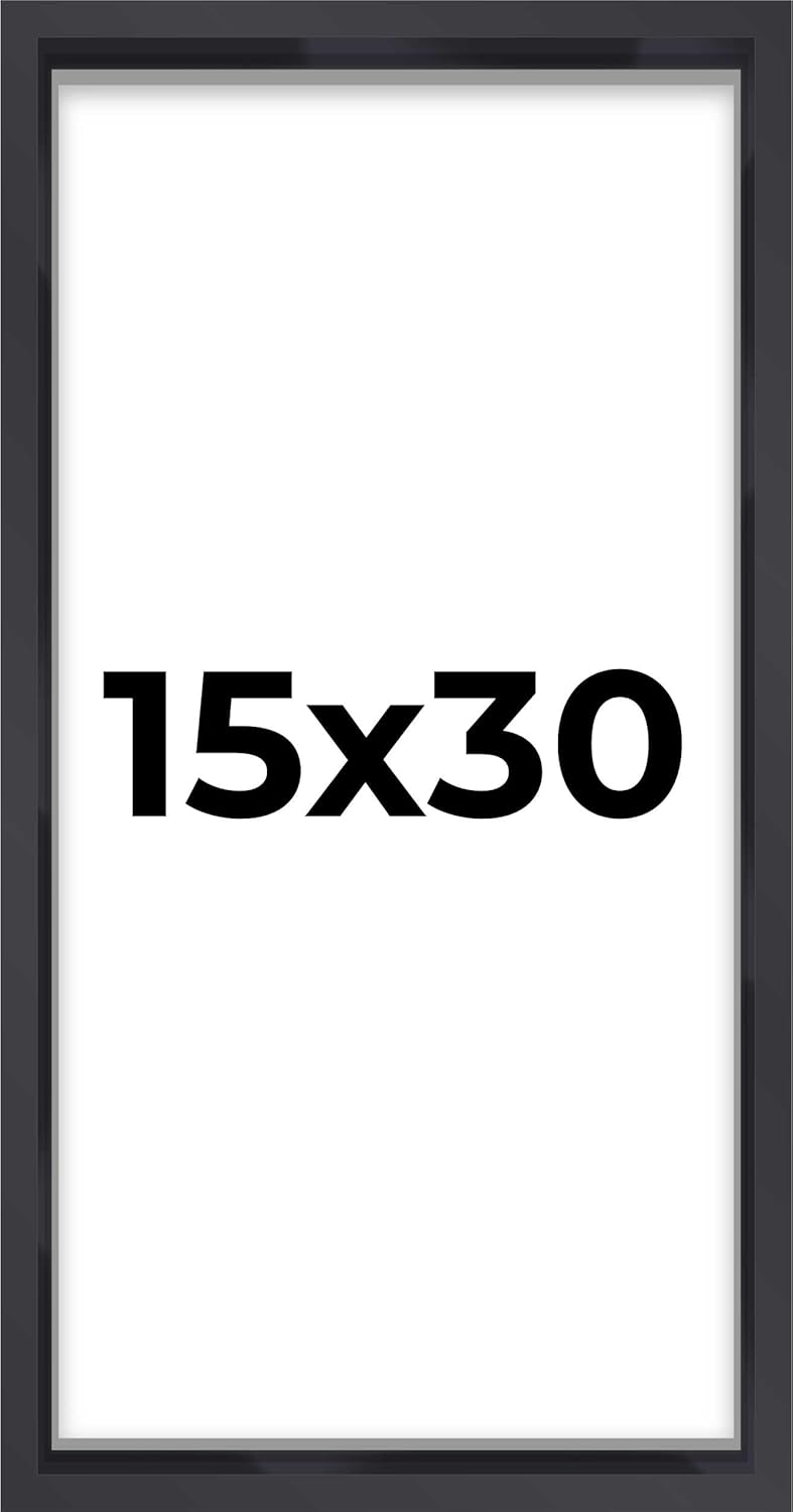 14x14 Shadow Box Black | 3/4" Depth of Usable Space | Solid Wood Pine | Includes UV Resistant Acrylic Plexiglass, Acid-Free Backing & Hanging Hardware | Made to Order in USA - Colors G