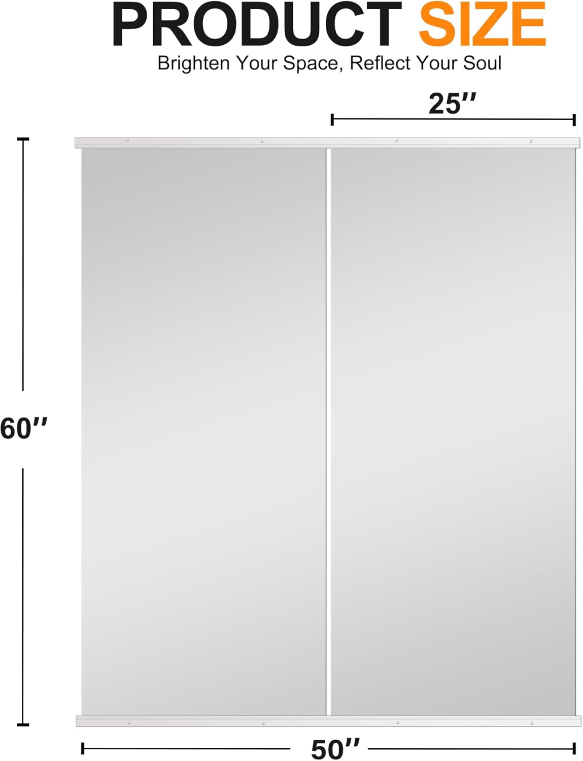 Delma Wall Full Length Mirror,Standing Mirror Full Body,Large Floor for Wall Door Bedroom Bathroom Living Room with Aluminium Frame(with Stand,56x15-Black)