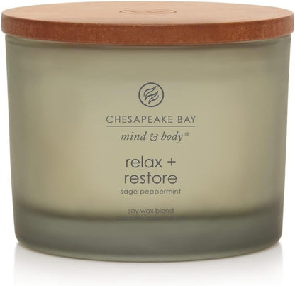 Chesapeake Bay Candle PT40886 Scented Candle Awaken + Invigorate (Lemongrass Eucalyptus) Medium Green Home Décor