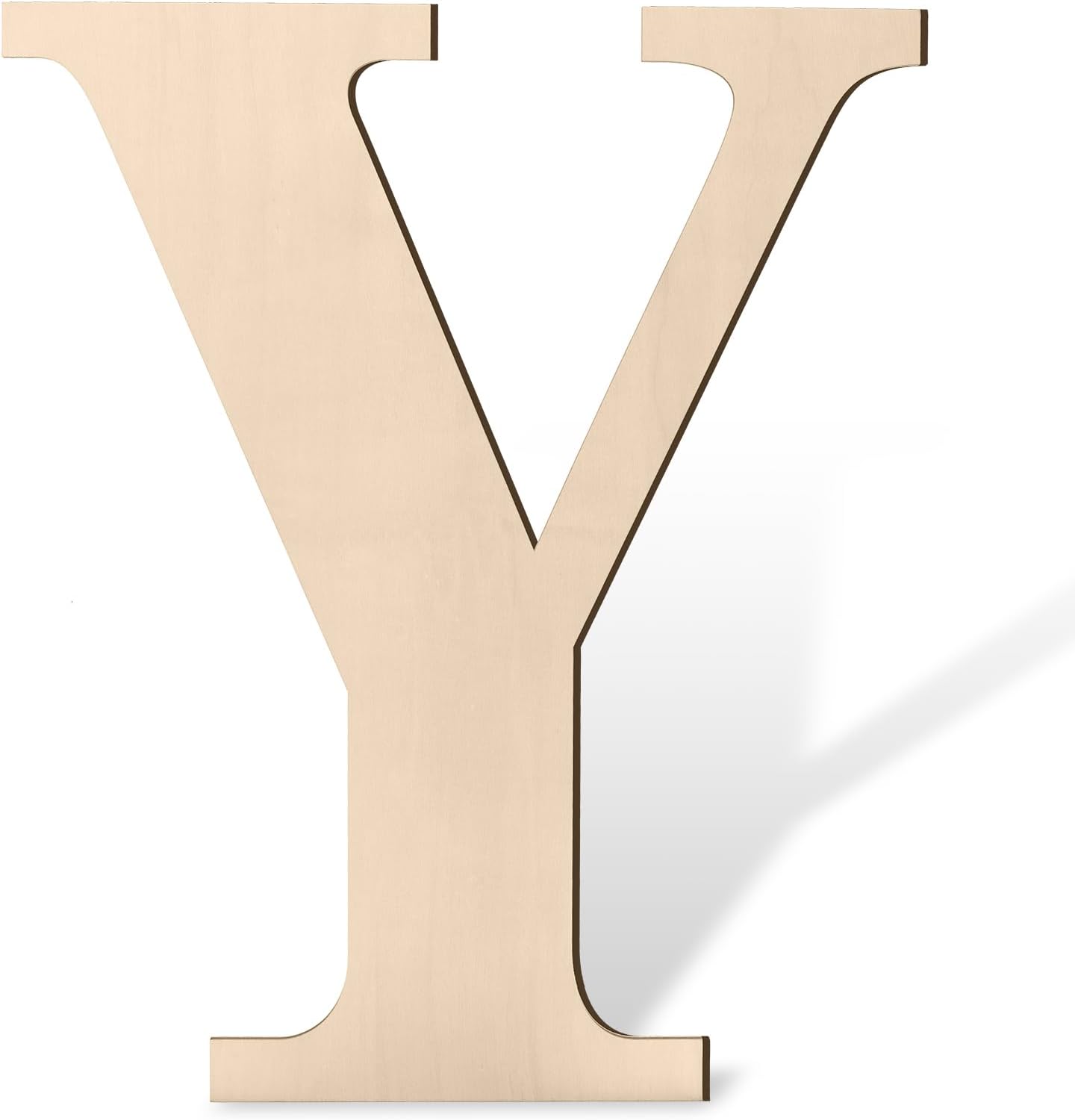 17 inch Large Wooden Sign & for Wall Decor, Big Wood Symbol &, Giant Paintable Blank Wooden Shapes for Crafts, Unfinished Wood Cutouts for Birthday Party, Rustic Wedding, Christmas Decor, Baby Shower
