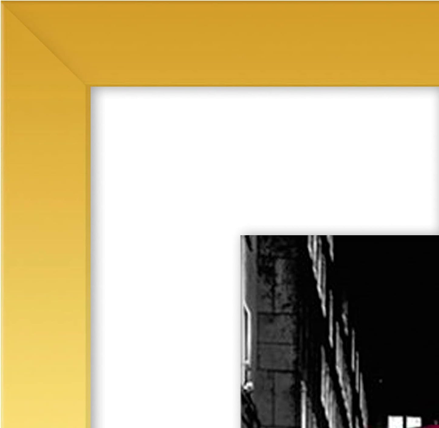 Americanflat 8x10 Picture Frame with Shatter-Resistant Glass - Use as 5x7 Frame with Mat or Display 8x10 Photo Without Mat - Signature Collection - Picture Frames for Tabletop and Wall Display - Black