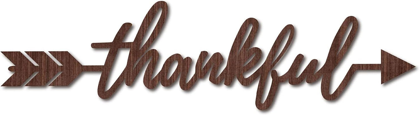 CREATCABIN Cutout Sign Family Letter Wooden Wall Art Decor Wood Word Sculpture Signs Rustic Farmhouse for Housewarming Home Front Door Entryway Wall Decoration, Brown, 11.9 x 5.5inch
