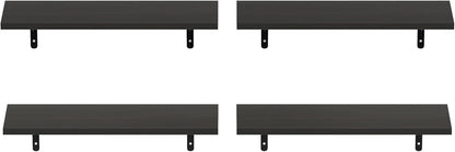 Furinno Rossi 5-Tier Wall Mount Floating Radial Corner Shelf, White