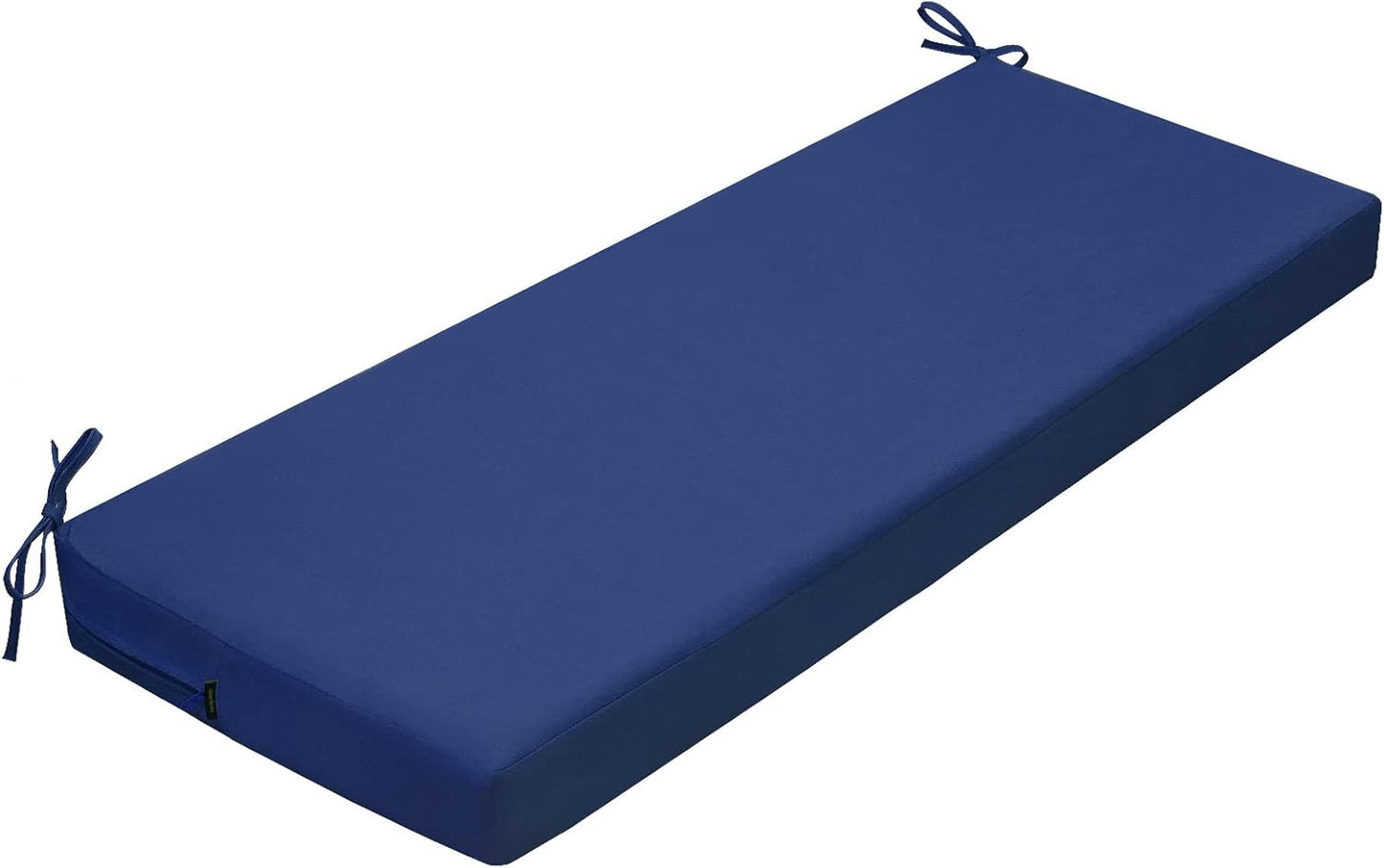 idee-home Outdoor Bench Cushion Waterproof, Bench Cushions for Outdoor Furniture, Patio Porch Swing Replacement Seat Pad with Ties for Garden Backyard, 48 x 18 Inch Red