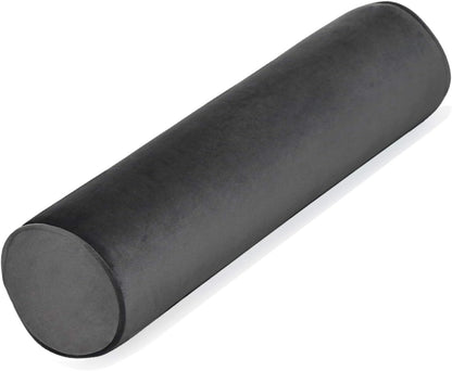 Tinbolunce Memory Foam Roll Pillow for Knee/Leg/Neck - Full Moon Bolster/Round Cylinder Pillow for Sleeping on Side or Back - Removable Cooling Cover Length 18" x 6" Diameter (Navy Blue)