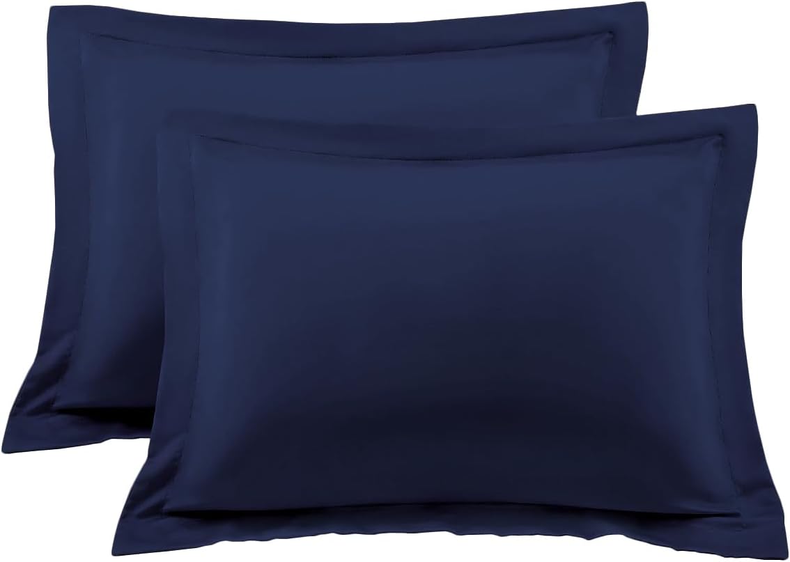 Euro Sham Covers 26x26 Set of 2 White 600 Thread Count 100% Egyptian Cotton Pack of 2 Euro 26x26 Pillow Covers Cushion Cover Cases Soft Skin Friendly European Size Decorative Square Pillow Shams