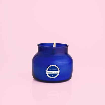 Capri Blue Scented Candles - Soy Candle Wax Blend - Jar Candles - Blue Candle Gifts for Women & Men - Luxury Candles for Home Scented with Citrus, White Musk & Patchouli - Blue Jean (19 oz)