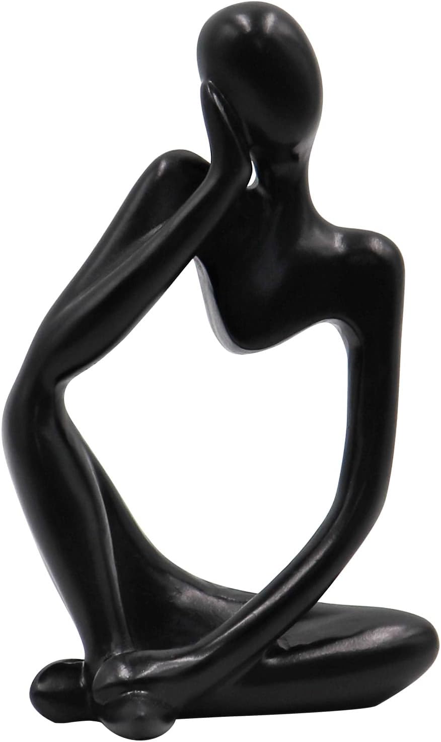 Thinker Statues And Sculptures, Sandstone Resin Thinker Statue Ornaments, Abstract Style Sculptures, Housewarming Gifts, Housewarming Decorations, Living Room Dining Desk Decorations (Right, Small)