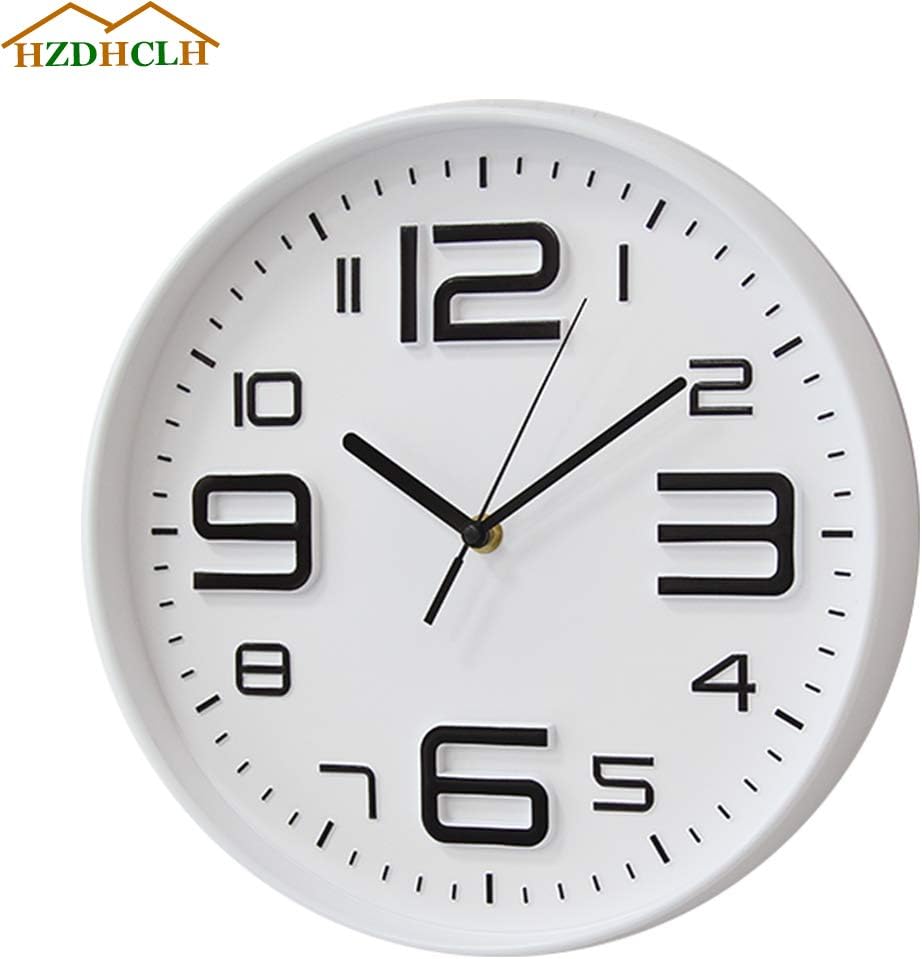 HZDHCLH Wall Clocks Battery Operated,12 inch Silent Non Ticking Modern Wall Clock for Living Room Bedroom Kitchen Office Classroom Decor (Olive Green and Gold)