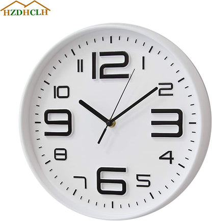 HZDHCLH Wall Clocks Battery Operated,12 inch Silent Non Ticking Modern Wall Clock for Living Room Bedroom Kitchen Office Classroom Decor (Olive Green and Gold)