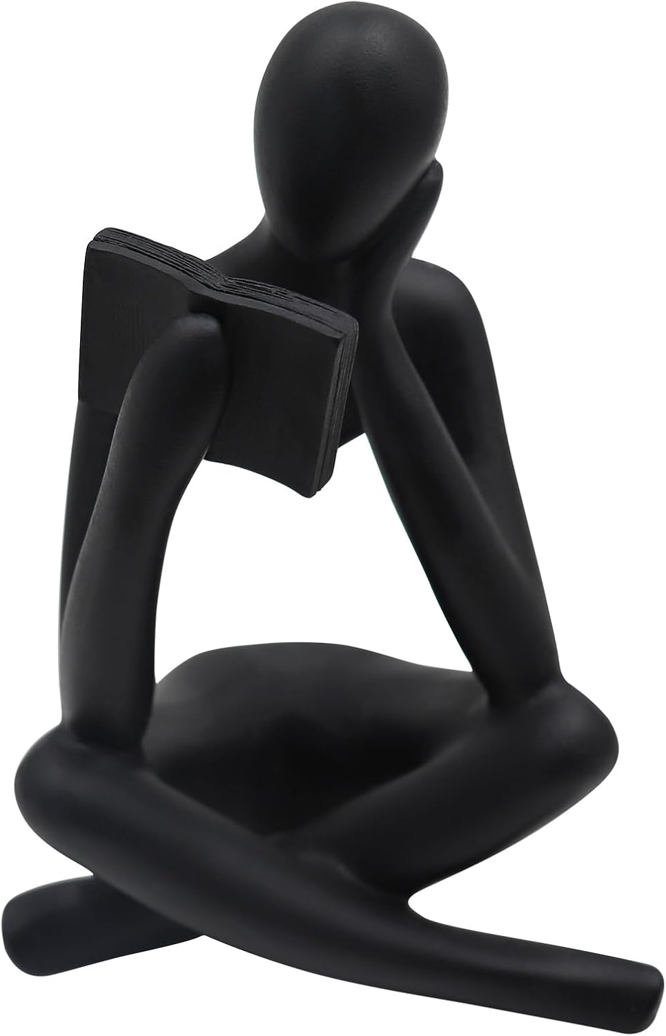 Jinkoozz Reading Women Statue, Thinker Sculptures, Abstract Art Ornament, Modern Aesthetic Figurine Decoration, Suitable for Home Living Room Bedroom Office Shelf Table Desk Bookshelf Decor