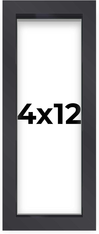 14x14 Shadow Box Black | 3/4" Depth of Usable Space | Solid Wood Pine | Includes UV Resistant Acrylic Plexiglass, Acid-Free Backing & Hanging Hardware | Made to Order in USA - Colors D