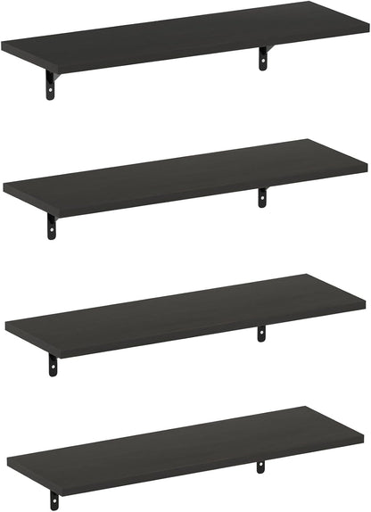Furinno Rossi 5-Tier Wall Mount Floating Radial Corner Shelf, White