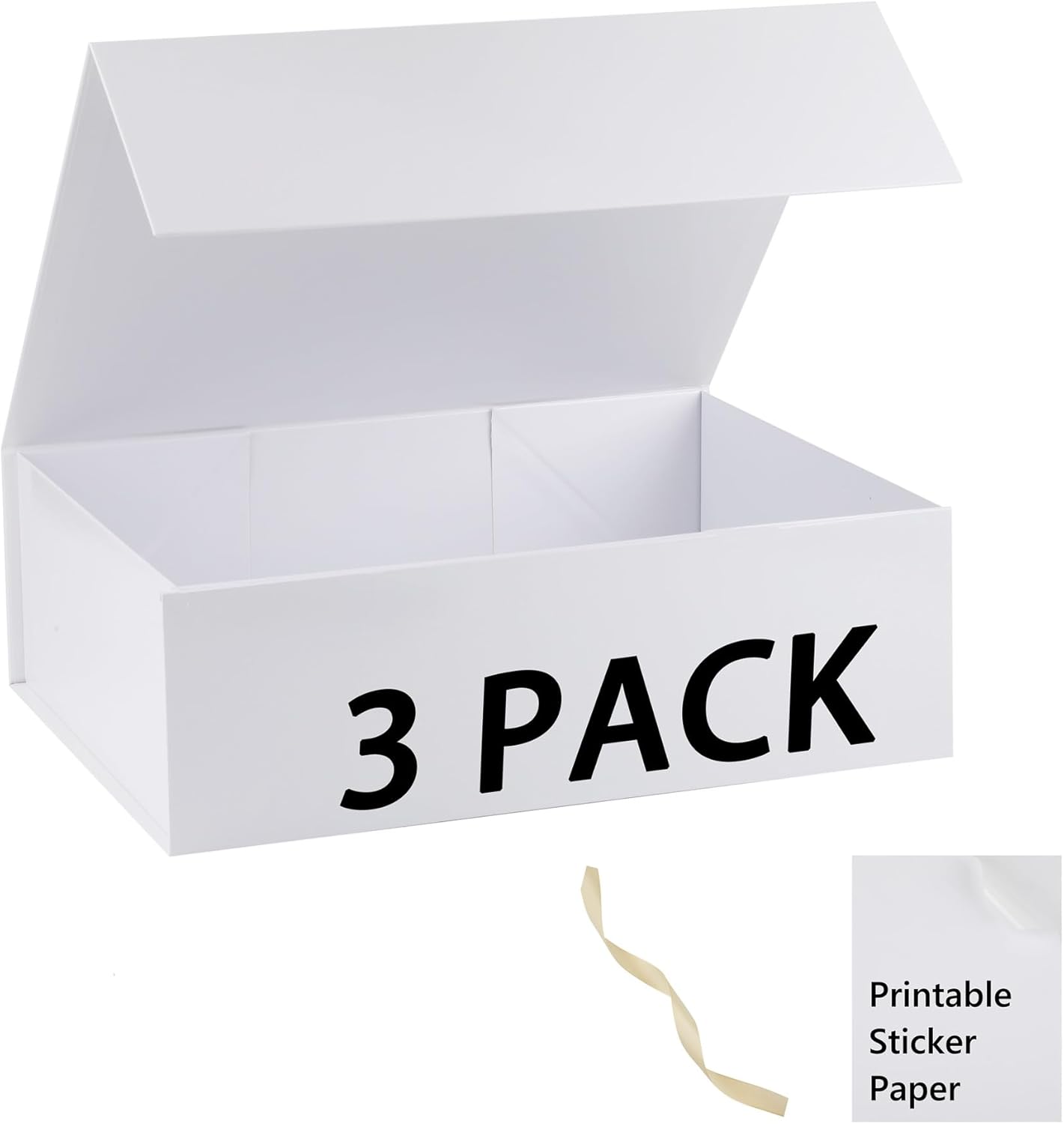 Pink Gift Box,10x7.3x3.5 Gift Boxes With Lids For Presents Includes Ribbon And Diy Printable Sticker Paper,Bridesmaid Proposal Box,Magnetic Gift Box For Birthday,Wedding,Graduation - Colors A