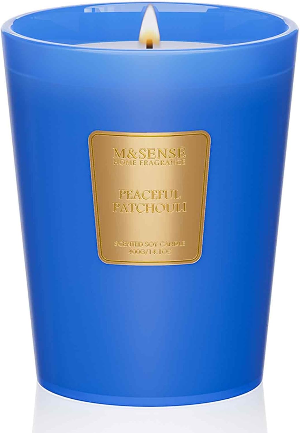 M&SENSE Jasmine Candles Highly Scented 3 Wick 35oz 150 Hours Burn Extra Large Jar Candles for Women, Natural Soy Wax Aromatherapy Candle for Stress Relief, Meditation, Yoga, Spa - Colors A